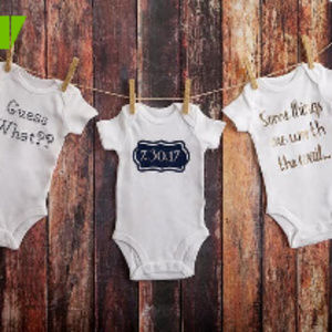 Custom made onesies - 3 pack